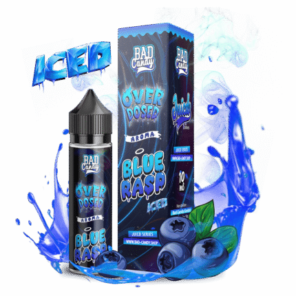 bad candy longfill blue rasp iced overdosed 10ml aroma in 60 ml flasche