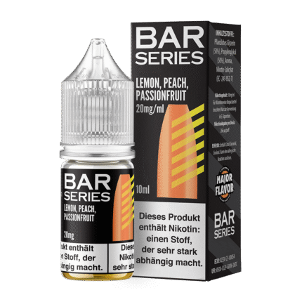 Bar Series Nikotinsalz - Lemon Peach Passionsfrucht - Liquid 10ml 20mg