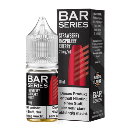 Bar Series Nikotinsalz - Strawberry Raspberry Cherry - Liquid 10ml 20mg