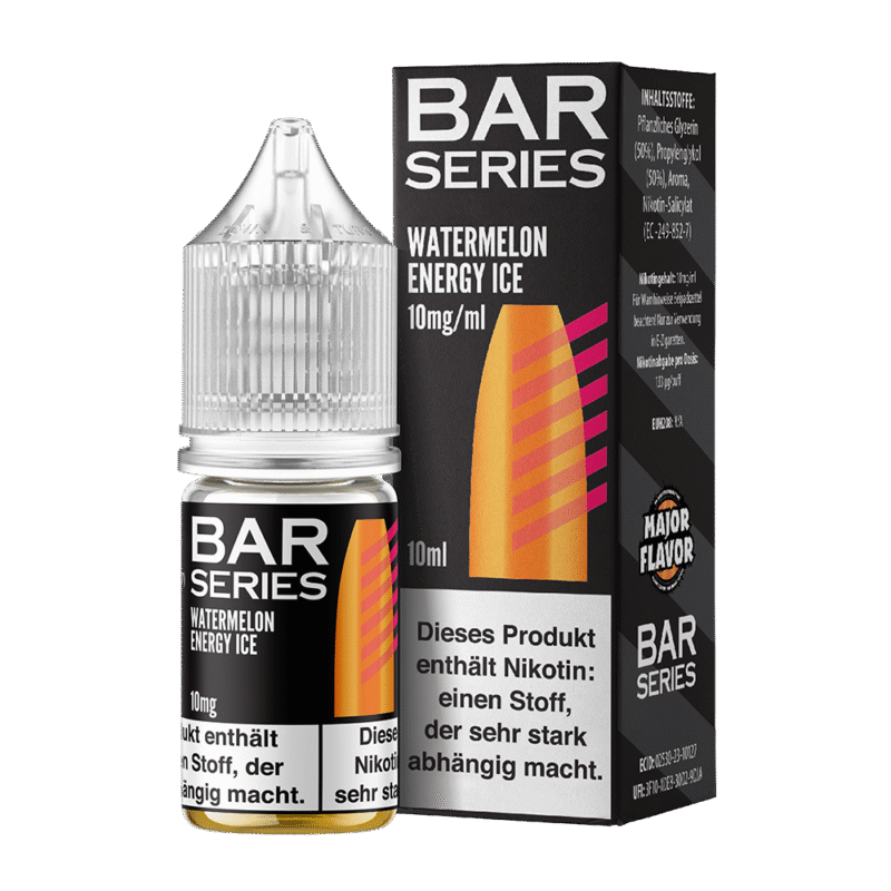bar series nikotinsalz watermelon energy ice liquid 10ml 10mg