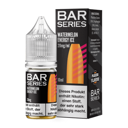 Bar Series Nikotinsalz - Watermelon Energy Ice - Liquid 10ml 20mg