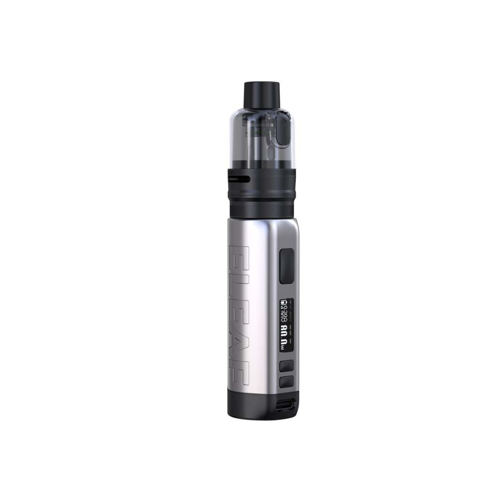 eleaf-isolo-s-gx-tank-kit-5ml-silver.jpg Eleaf iSOLO s + GX Tank Kit 5ml Silver - Image 1
