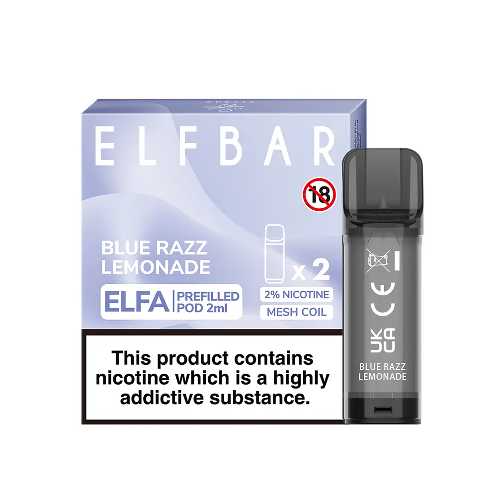 elfbar-elfa-einweg-pod-blue-razz-lemonade-20mg-nikotinsalz-2ml.webp Elfbar Elfa Einweg Pod - Blue Razz Lemonade - 20mg Nikotinsalz 2ml - Image 1