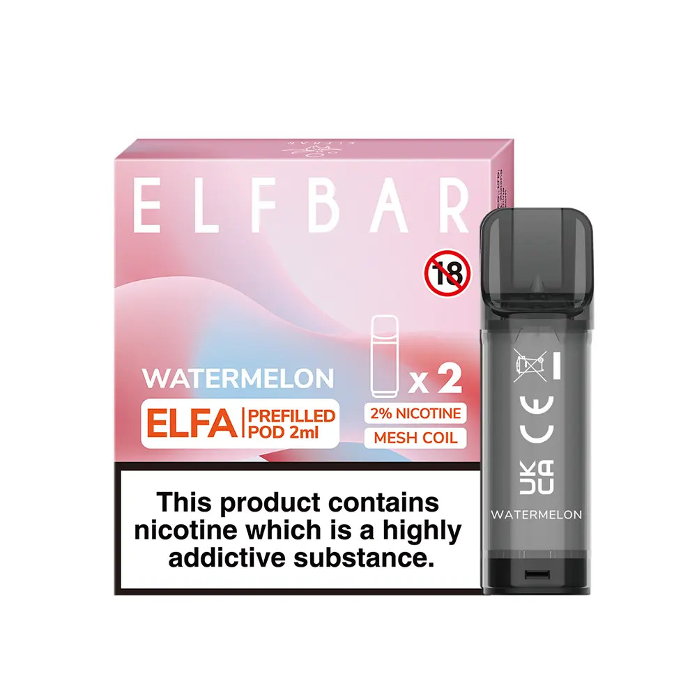 elfbar-elfa-einweg-pod-watermelon-20mg-nikotinsalz-2ml-1.webp Elfbar Elfa Einweg Pod - Watermelon - 20mg Nikotinsalz 2ml - Image 1