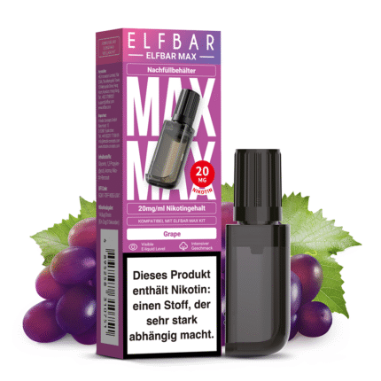 Elfbar MAX - Grape 10ml Nikotinsalz Pod 20mg