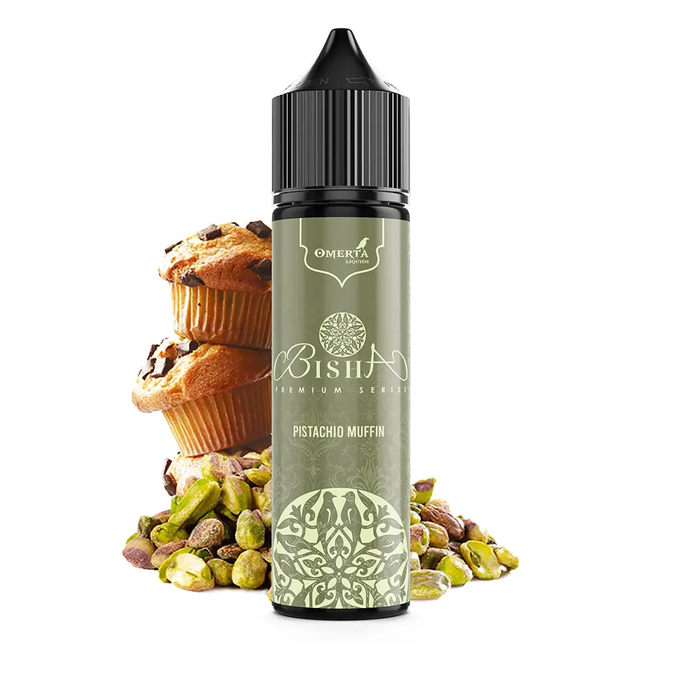 omerta-bisha-pistachio-muffin-10ml-aroma-longfill.webp Omerta - Bisha Pistachio Muffin 10ml Aroma Longfill - Image 1