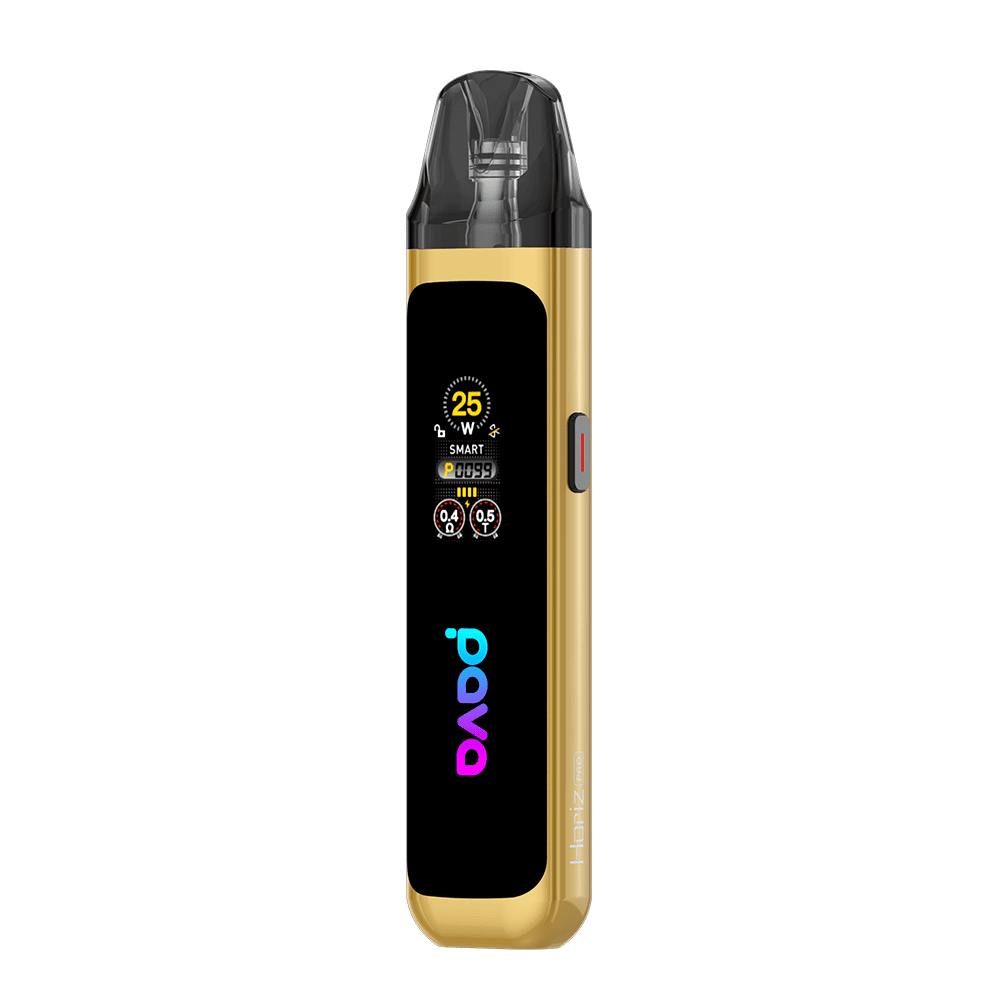 pava-horiz-pro-pod-kit-sparkle-gold.png Pava Horiz Pro Pod Kit Sparkle Gold - Image 1