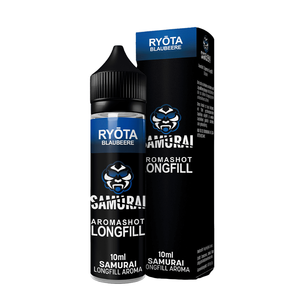 samurai-aroma-longfill-ryota-blaubeere-10ml-in-60ml-flasche.png Samurai Aroma Longfill - Ryota Blaubeere - 10ml in 60ml Flasche - Image 1
