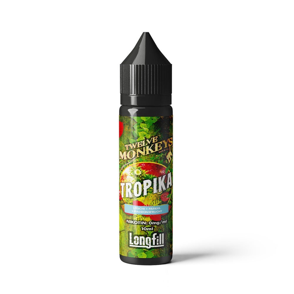 twelve-monkeys-tropika-10ml-aroma-longfill.jpg Twelve Monkeys - Tropika - 10ml Aroma Longfill - Image 1